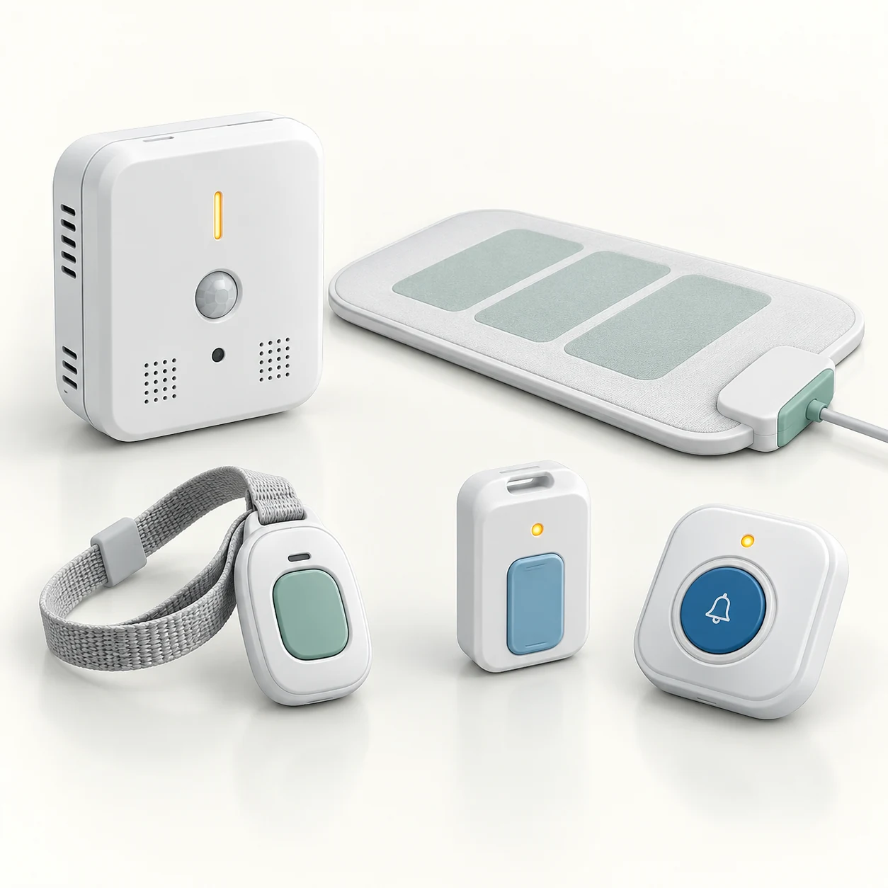 Room environment sensor and connected hospital devices