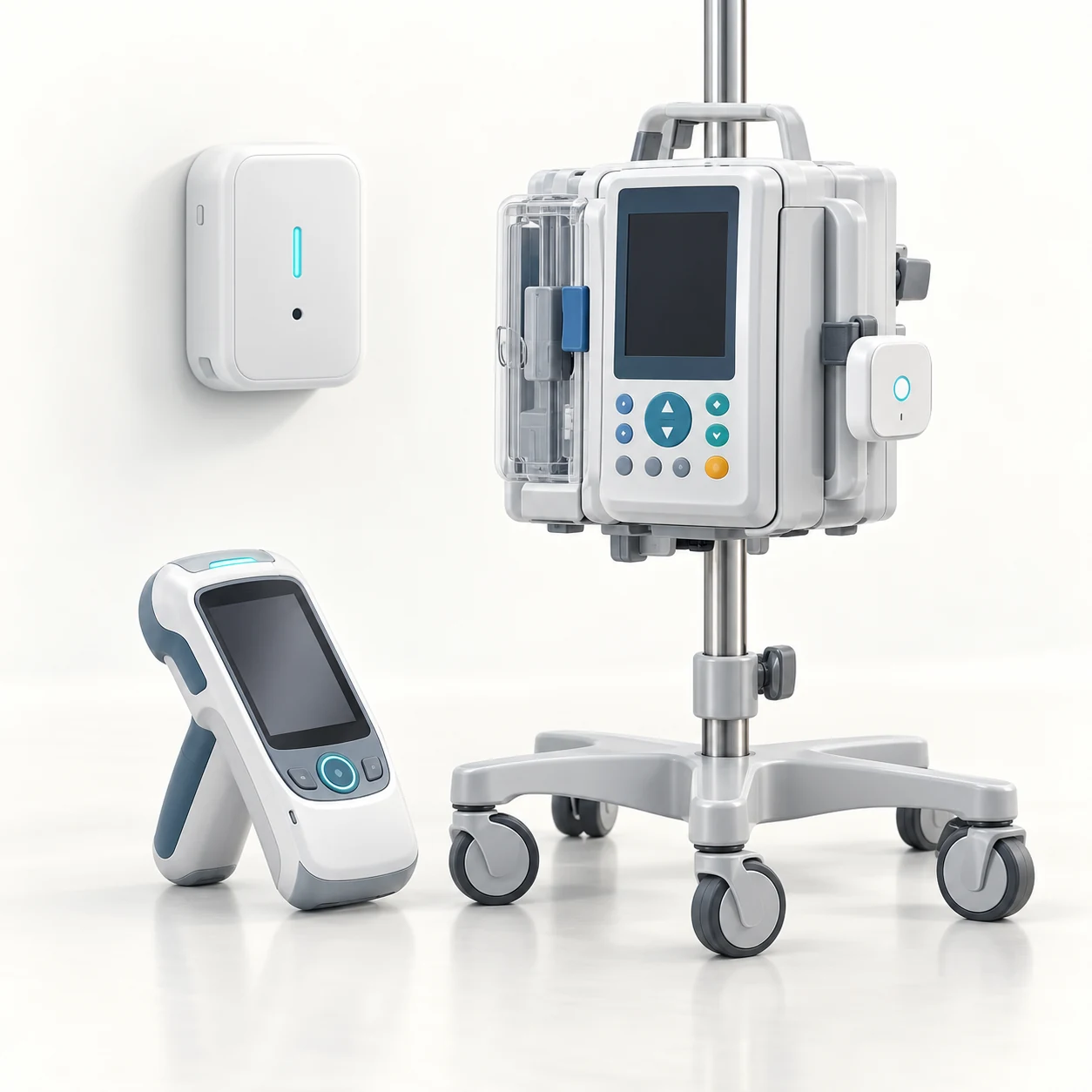 On-site edge gateway with BLE sensor and patient tag